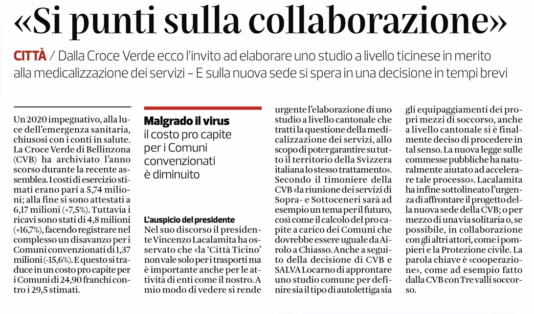 Corriere del Ticino.30.06.2021